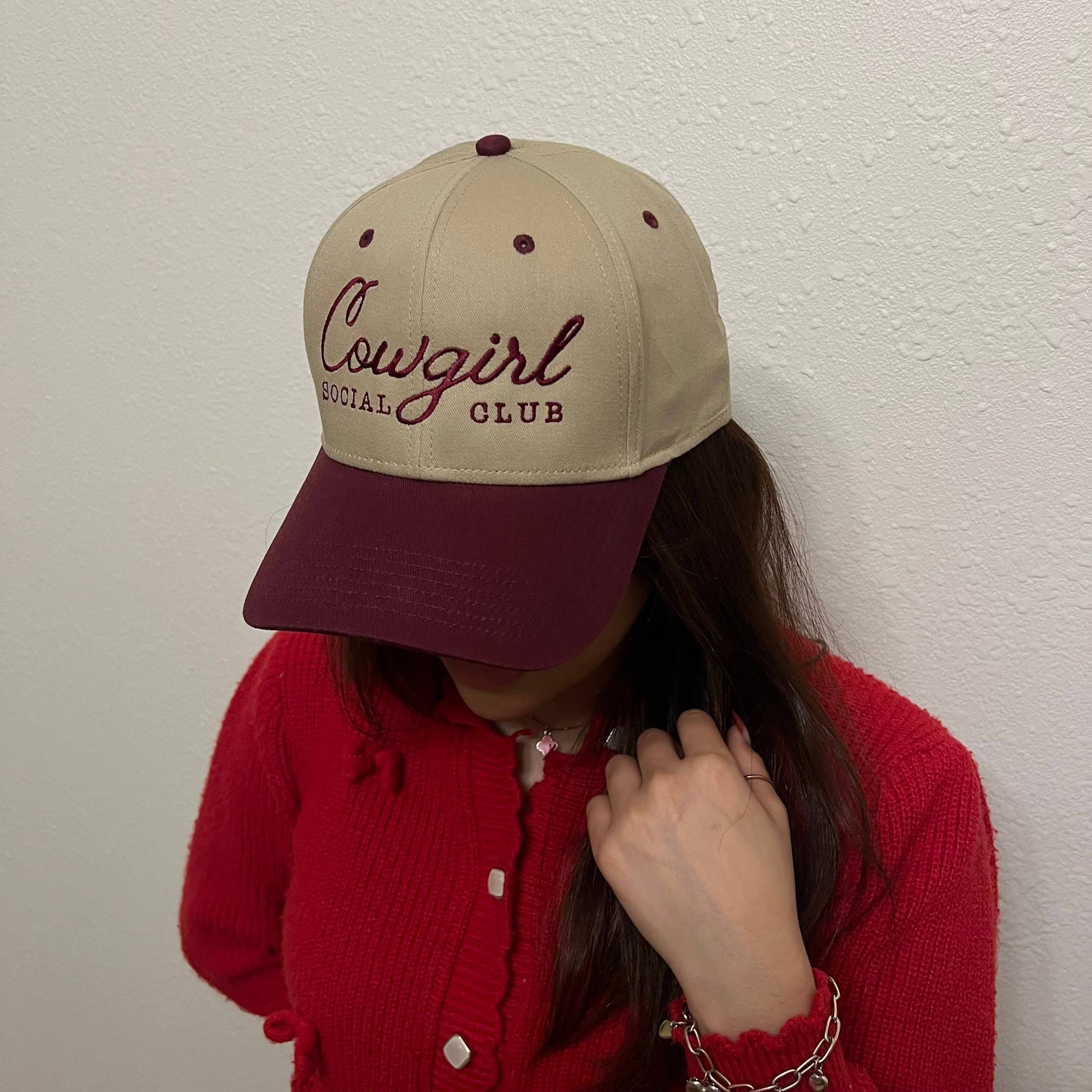 Cowgirl Social Club Two-Toned Relaxed Cap