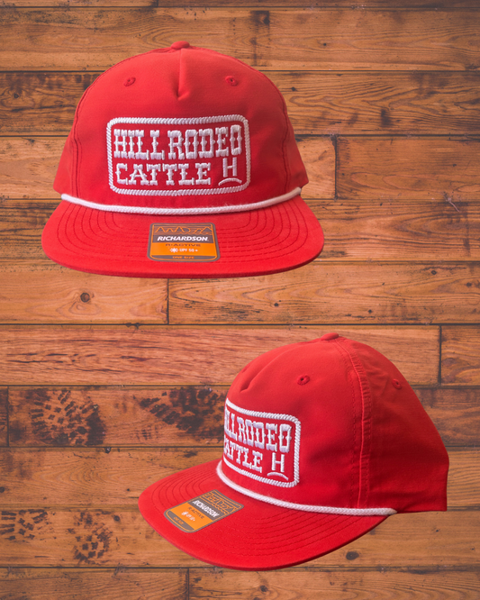 Hill Rodeo Cattle Red Pawpaw Style Hat