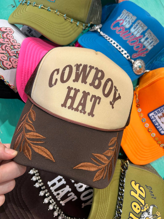 Cowboy Hat Trucker 2 | Western Cap | Rodeo Hat | Cowgirl