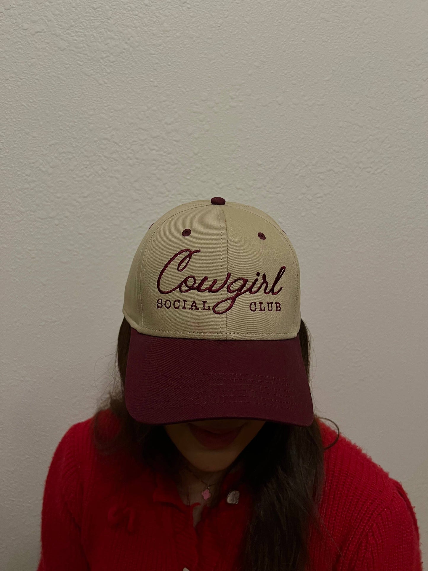 Cowgirl Social Club Two-Toned Relaxed Cap
